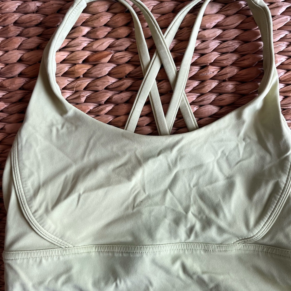 lime green sports bra